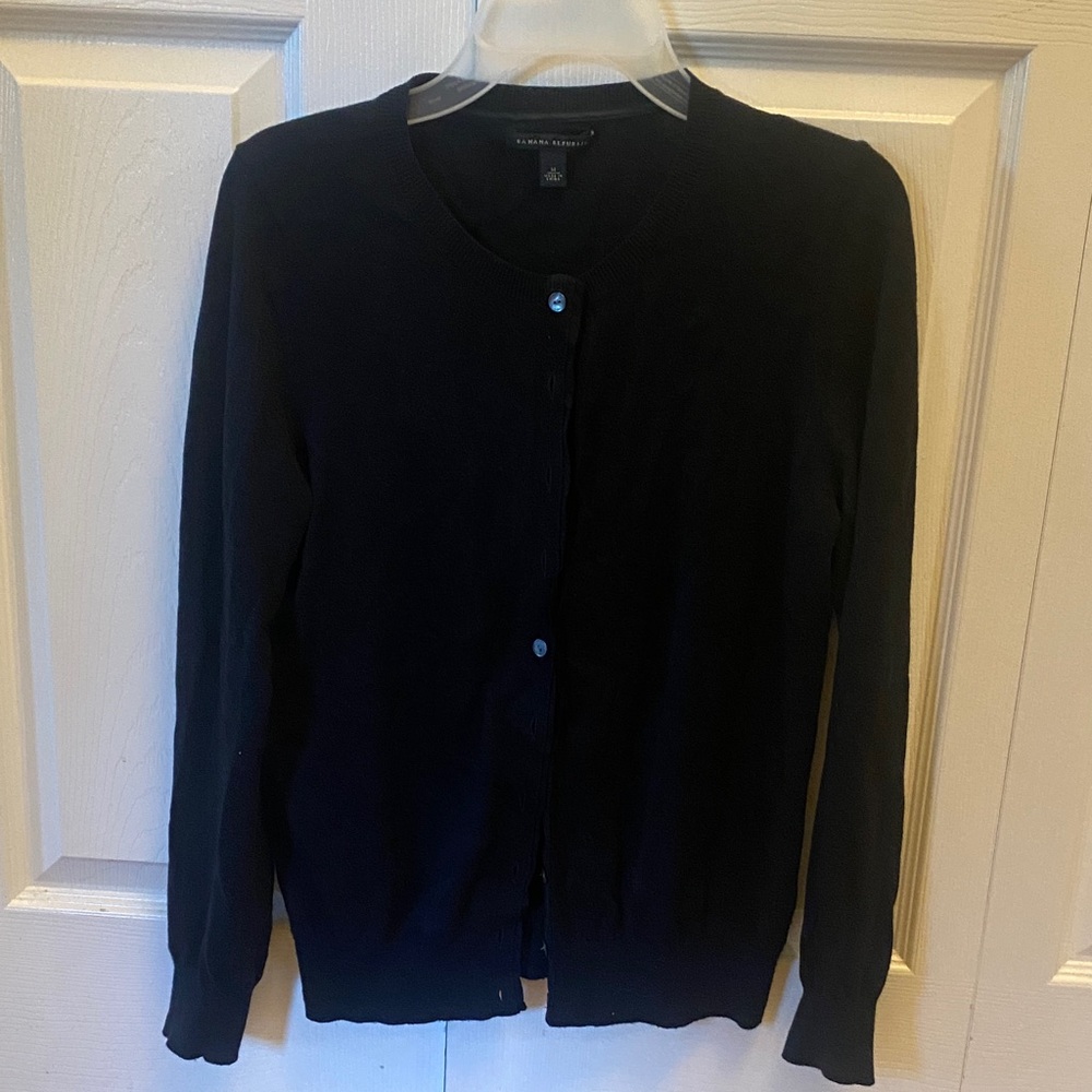 Banana Republic Women's Black Cardigan Sweater